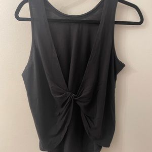 Nike Black Twist Back Top